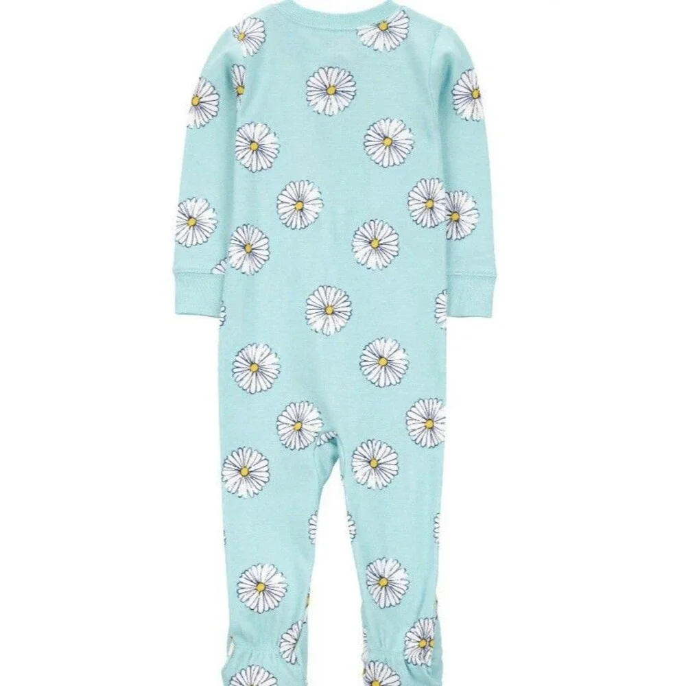 Carter's Child of Mine Pajama, Blue Daisy One-Piece Size 18M